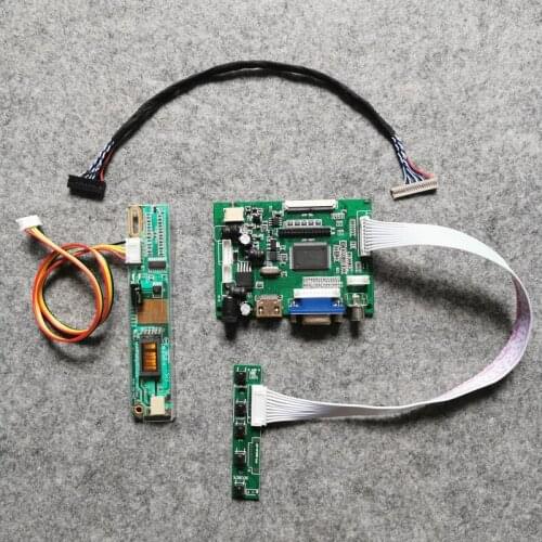 Fit LT141X2/LTN141X7/LTN141X8 screen 1-CCFL LCD monitor VGA 2AV display controller drive board DIY kit 1024*768 20 Pin LVDS