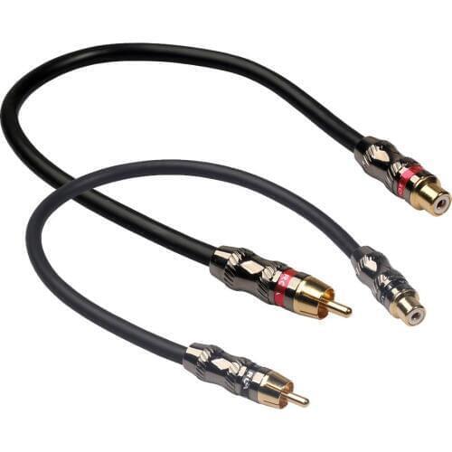 0.3m/1Ft RCA Phono Extension Cable 1 RCA Female To 1 RCA Male Audio Video Cable Cord Wire Line For DVD Players Accessories