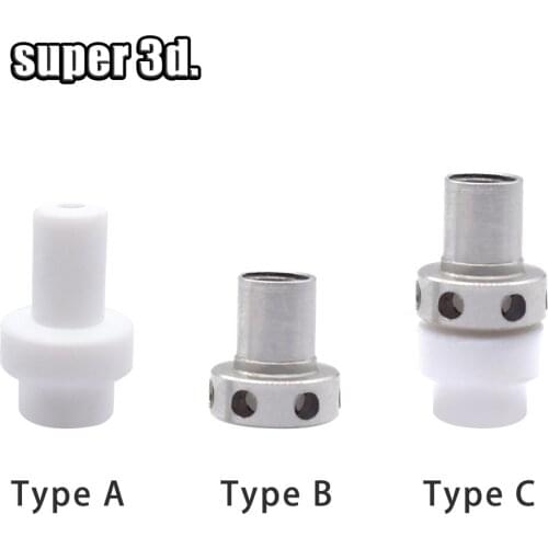 1/5 Pcs Ultimaker 2 UM2 Hot End Isolator Coupler PTFE Inner Sleeve For 1.75mm or 3mm Filament