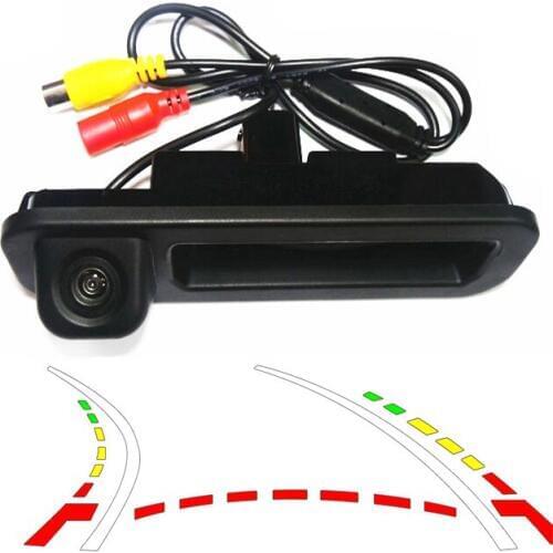 1090K CCD1/3'' HD Reversing Trajectory Tracks Rearview Camera Car Auto Rear View Camera Reverse for Ford Focus 2012 Trunk switch