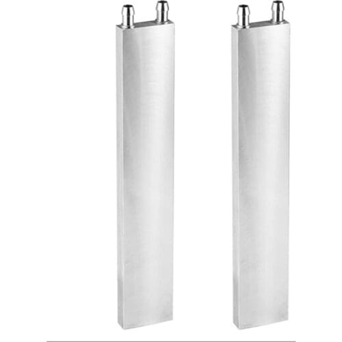 2 Aluminum Liquid-Water Cooling Block for Computer Cpu Radiator for Pc and Laptop Cpu Silver Heat Sink System (240mm)