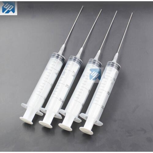 4sets 30ML syringe with 10cm long needle For Refilling Ink into CISS or refillable cartridge