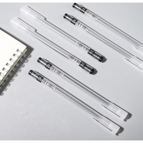 4pcs/lot Frosted Gel Pen 0.5mm Black Reds Blue Ink Signature Pen Office School Writing Pens