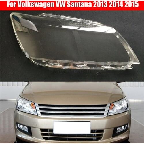 Car Headlamp Lens For Volkswagen VW Santana 2013 2014 2015 Car Replacement Auto Shell Cover
