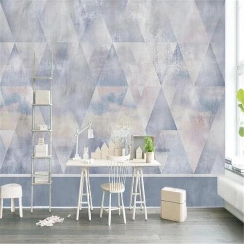 Milofi custom large 3d wallpaper mural modern minimalist abstract geometric solid living room bedroom background wall