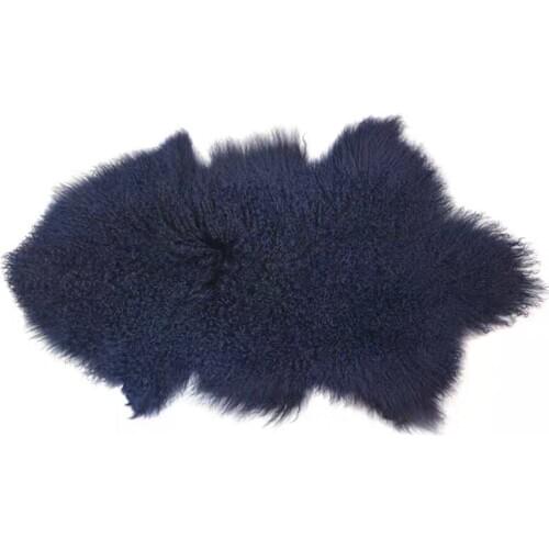 CX-D-60 Soft Long Hair Mongolian Lamb Fur Mat Rug Blanket Bedroom Fur Carpet