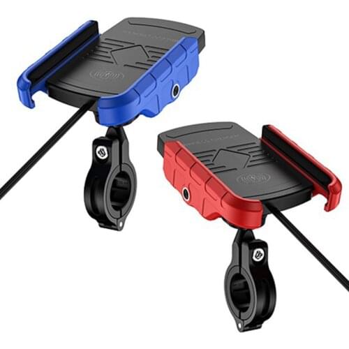 12V 15W Motorcycle Qi Wireless Charger Holder Waterproof Cell Phone Fast Charging Clip Bracket Motorbike Phone Mount Stand