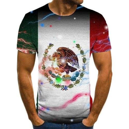 Giyu Eagle T-shirt Men Lightning Funny T shirts Mexico Shirt Print Galaxy Tshirt Printed Short Sleeve Hip hop Fashion Style