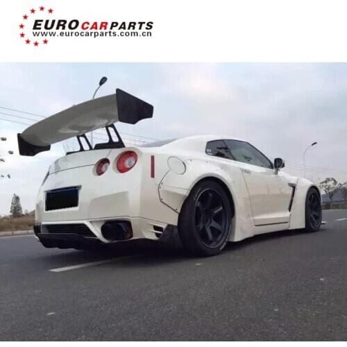 GTR R35 carbon finber rear wing for GTR R35 to LB work style LB performance rear spoiler for GTR carbon finber rear skirt 2018