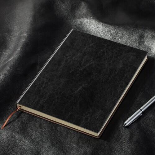 Stationery 3185PU leather surface Notepad stationery 16K large notebook thickening notebook record