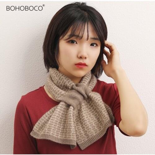 Cashmere candy knitted womens neck