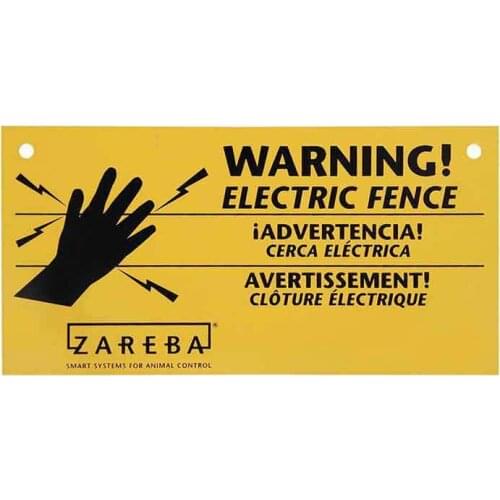 Creative 13cm X 6.6cm for Zareba Electric Fence Warning Sign Personality Car Stickers Scratch-proof Windshield Decals