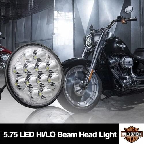 HAOLIDE 5.75" 36W Round LED Motorcycle Headlight Sealed Beam