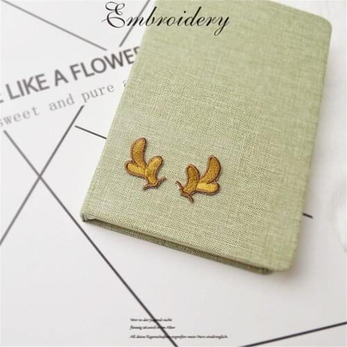 Maxsin 1 Pair High Quality Cute Antlers Embroidered Patch For Clothes Dress Jacket Iron On Garment Appliques DIY