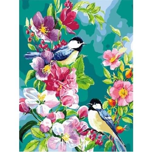 Bird Animal Pre-Printed 11CT Cross-Stitch Set DIY Embroidery DMC Threads Needlework Knitting Handmade Sewing Design Gift