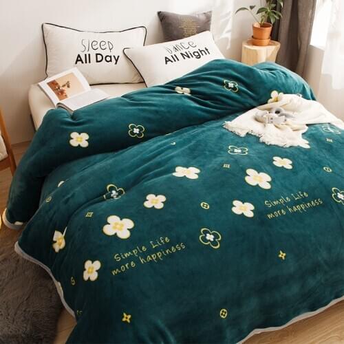 Coral Fleece Blanket Winter Thick bao nuan dian Bed Sheet Double Nap Air Conditioning Blanket Quilt Student Dormitory