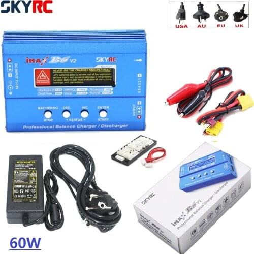 Original SKYRC IMAX B6 V2 6A 60W Balance Charger Discharger For DJI Mavic TB4X NiMH NiCD LiHV NiCd PB Li-ion Battery Charger