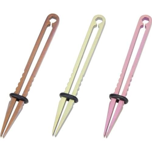 TC4 Titanium Alloy Tweezers Portable Mini Outdoor Travel Camping Pocket Clip Pick Up Clamping Gadget Multi Tools