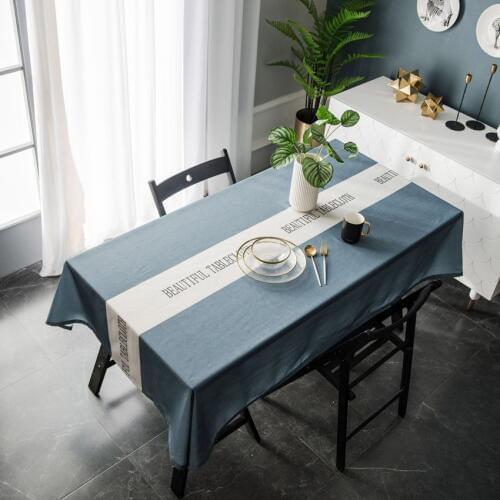 Letter Stripe Table Cloth Cover Europe Background Cloth Print Decor Dining Table Banquet Restaurant Tablecloths Toalha De Mesa