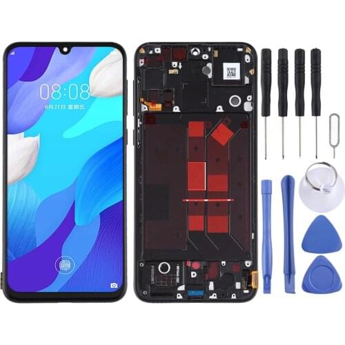 LCD Screen and Digitizer Full Assembly with Frame for Huawei Nova 5