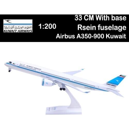 1:200 Airbus A350-900 Kuwait Airways Airlines Airliner aviation Toys plane gift W undercarriage adult present collection display