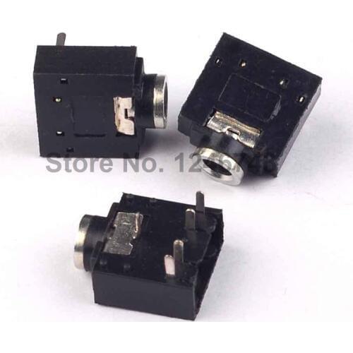 20PCS 3.5mm 1/8 Female Audio Connector 5 Pin DIP Stereo Headphone Jack PJ3024M