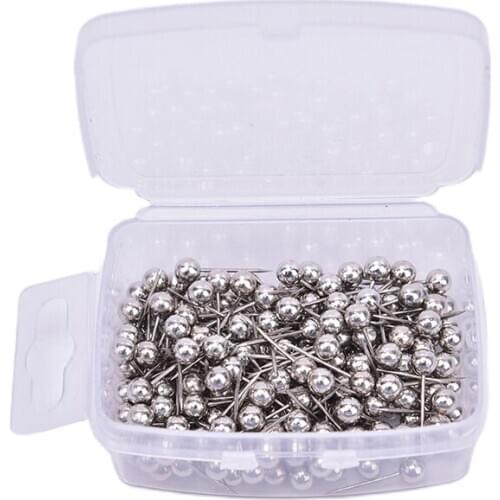 200Pcs/lot Metal Ball Head Pins Decorative Push Pins Thumbtacks Steel Point Bulletin Board Office School Stationery Supplies