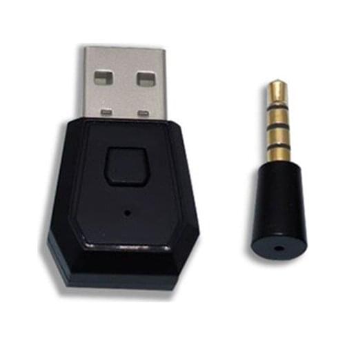 4.0 Bluetooth Audio Adapter/Dongle USB Interface for PS4 Host Controlling With Wireless Mic Compatible with PC Applied