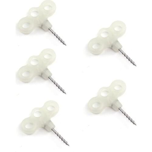 5pcs Screw Spike Hook Rope Buckle Hiking Camping Ground Pin Tent Nail Luminous Pegs Travel Outdoor Equipment Accessories