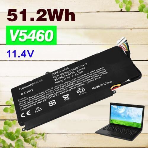 11.4V 51.2Wh Laptop Battery For Dell VH748 for VOSTRO V5460 V5560 V5470 V5480 VH748 for Inspiron 14-5439