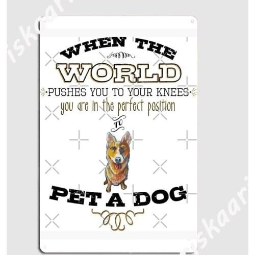 Pet A Dog Metal Sign Club Bar personalized Wall pub Wall Decor Tin sign Posters