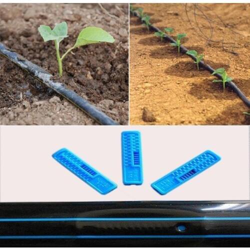 Garden Drip Tape Watering System Flat Streamline Soaker Hose 16*0.2mm thickness 30cm/15cm Space 30/40/50 Meters Drip Belt