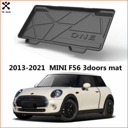 Specialized For Bmw mini cooper F56 2013-2021 Trunk Mat Cargo Liner TPO Waterproof Floor Mats Protection Carpet Car Accessories