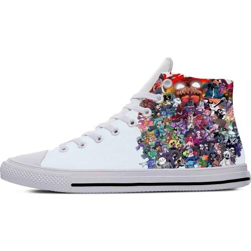 Funkin Anime Cartoon Night Game Friday Fashion Casual Cloth Shoes High Top Lightweight Breathable 3D Print Men Women Sneakers