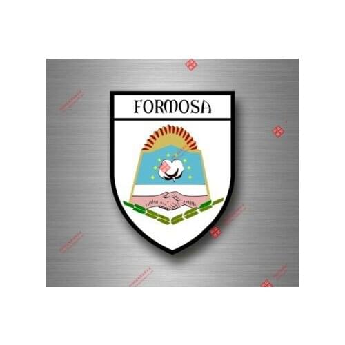 Hot Sell Personality Sticker Decal Souvenir Car Coat Arms Shield City Travel Argentina Formosa Racing Helmet Stickers