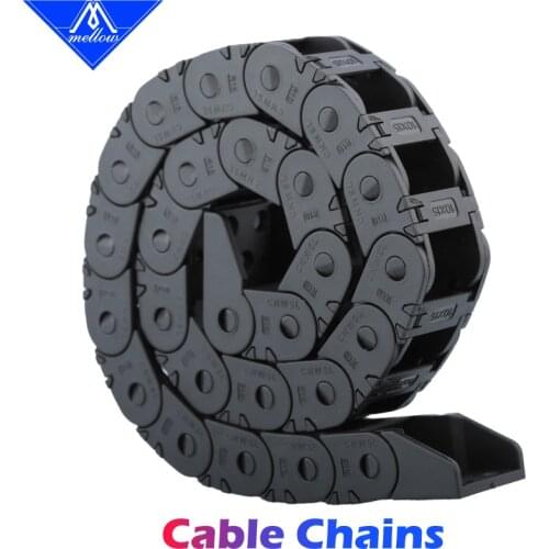 Mellow High Quality Nylon 250-350mm VORON 2.4 Cable Chains Set black Openning Type Wire Chains For 3D Printer