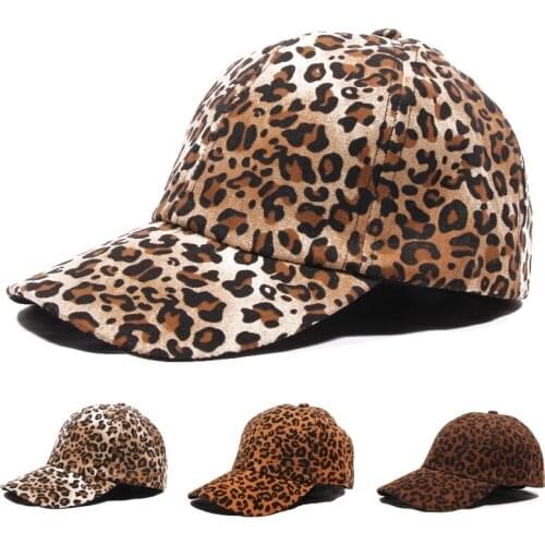 Mens Baseball Cap Womens Hat Cotton Woolen Spring Fashion Coarse Brown Leopard Winter Hat Sun Hats