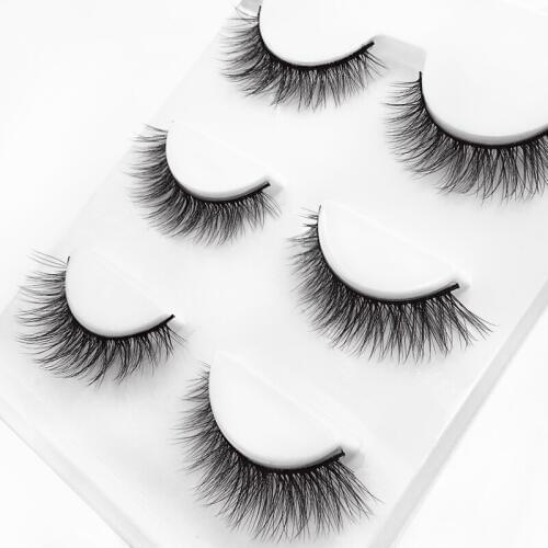 SHIDISHANGPIN Mink Eyelashes 3D Mink Lashes Natural False Eyelashes MakeupFalse Lashes Eyelash Extension Faux Cils maquiagem