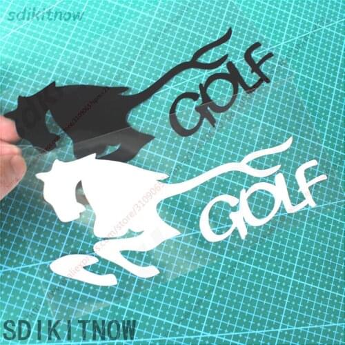 New Horse Golf Sports Sticker Racing Windows Decal Car Styling Accessories