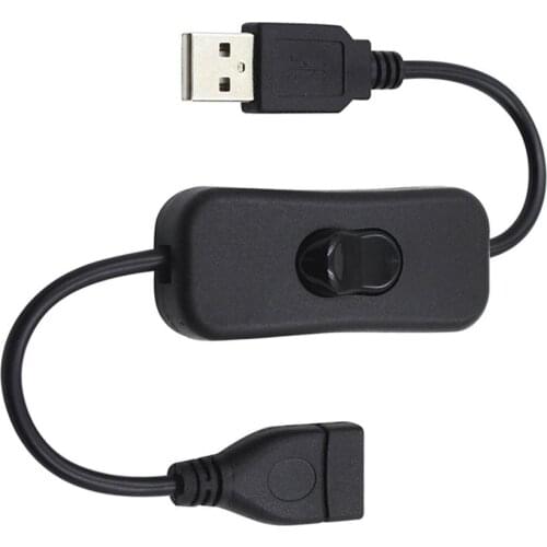 NEW 28cm USB Cable with Switch ON/OFF Cable Extension Toggle for USB Lamp USB Fan Power Supply Line Durable HOT SALE Adapter