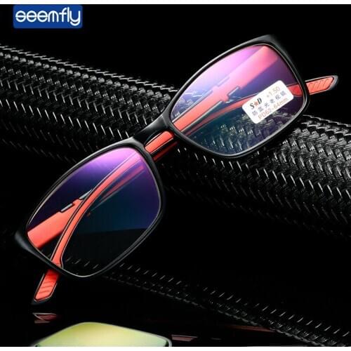 Seemfly Reading Glasses Women Men Anti blue light Computer Glasses Vintage Ultra Light Flexible Portable Goggle +1.0 1.5 2 2.5 3