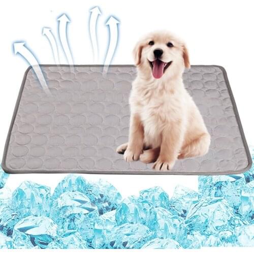 Pet Dog Mat Cooling Summer Pad Mat For Dogs Cats Blanket Sofa Breathable Dog Bed Summer Washable For Small Medium Large Dogs Car