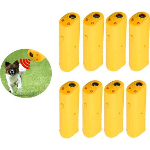 Dog Repeller Ultrasound Pet Training Anti Barking Control Devices 3 In 1 Effective Stop Bark Deterrents Without Battery Trainer