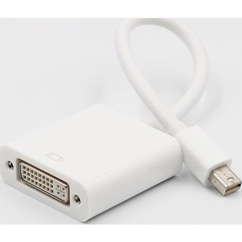 Mini Displayport DP to DVI Cable Converter Thunderbolt Male to Female Mini DP to DVI Adapter for TV Laptop Projector