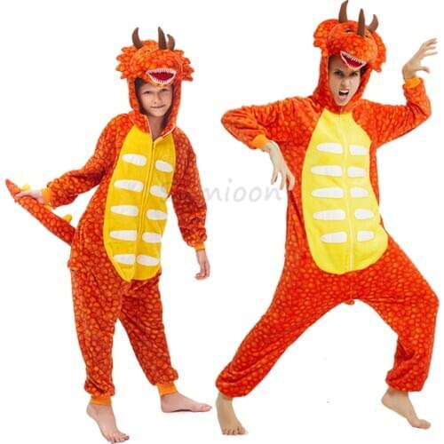Adults Animal Unicorn Pajamas Winter Sleepwear Kigurumi Panda Dinosaur Wolf Pyjamas Women Onesies Anime Costumes Kids Jumpsuit