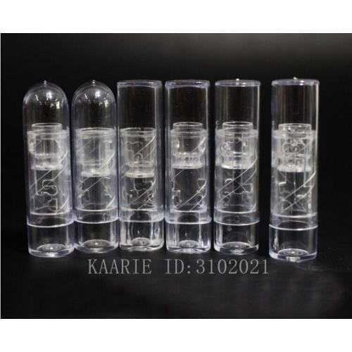 9mm 20/50/100/200pcs Plastic Clear Empty Lipstick Sample Tubes, Round Women Professional Lip Balm Container, Cosmetic Containers