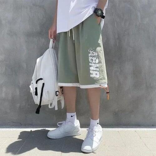 Men Casual Shorts Summer Mens Clothing Boardshorts Pants Letter Print Cargo Shorts 2021 New Fashion Beach Shorts Sweatpants
