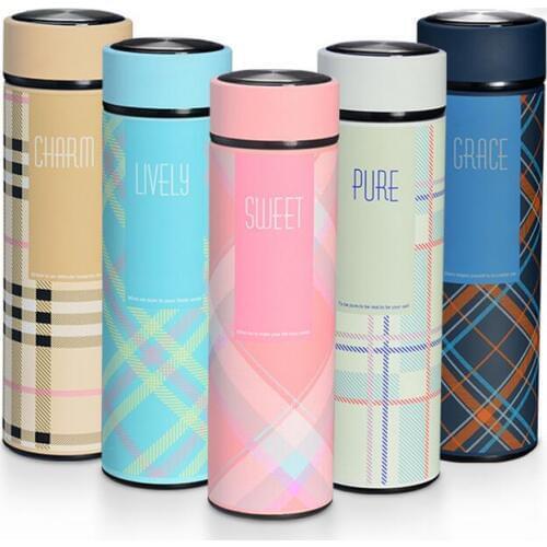 Stainless Steel Thermos Cup Insulated Cups Thermo Travel Mugs Vacuum Flask 5 Colors Cup