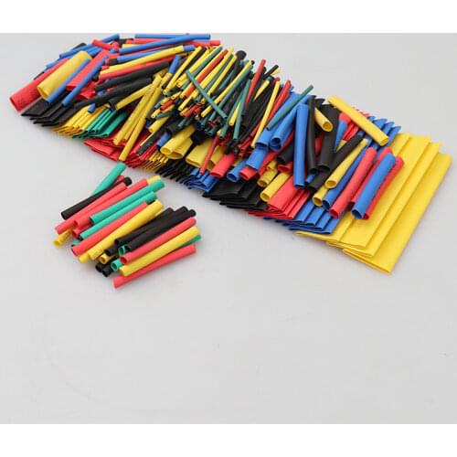 164/328pcs Electronic Wrap Wire Cable Insulated Polyolefin Heat Shrink Tube Ratio Tubing Insulation Shrinkable Tubes