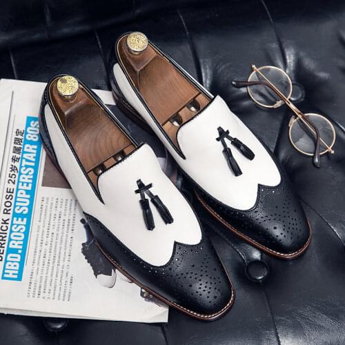 Leather Formal Shoes Fashion Leather Shoes Men For Casual Man Male Italian Moccasins Mens Dress Hippie Loafers Mens